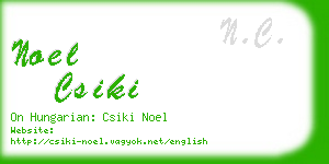 noel csiki business card